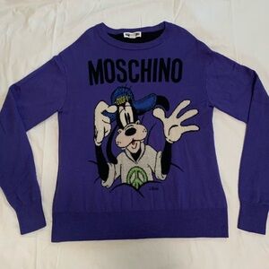 H&M x Moschino Purple Goofy Sweater Men’s sz Large Pre-owned